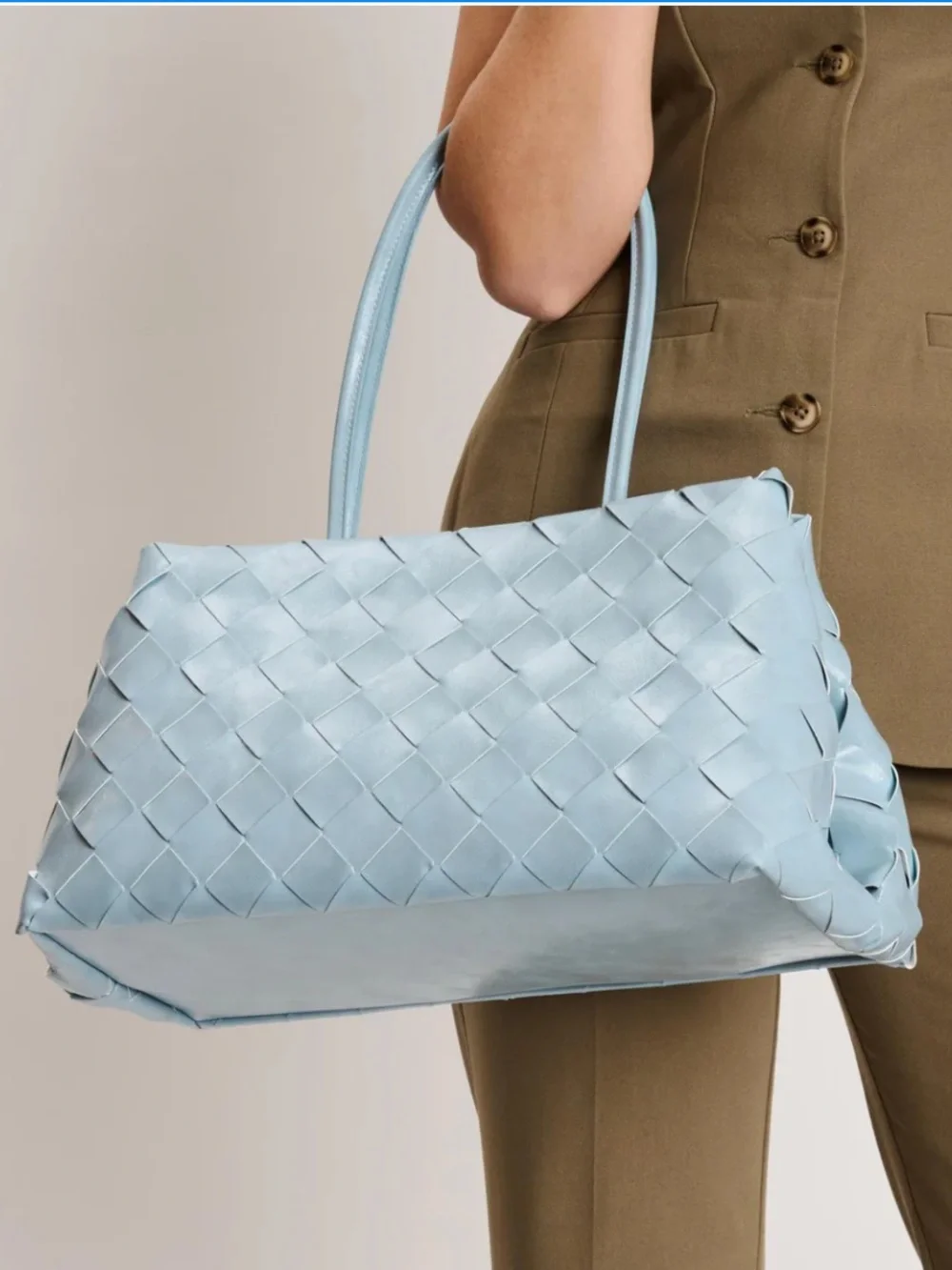 NWT Mode Luxe Elsy Satchel - Blue